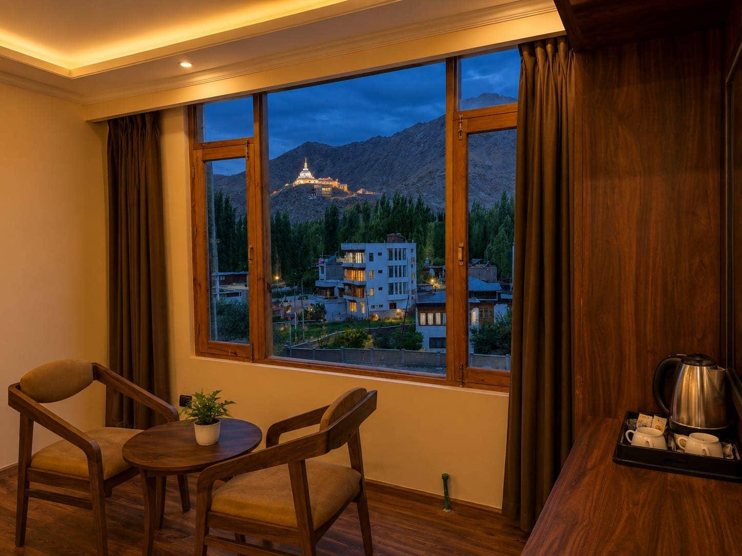 Mountain view from a guest room